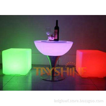 Multifunction Polyethylene Green LED Bar Tables DC12V / Out